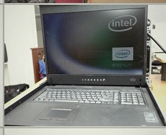Rack monitor with keypad