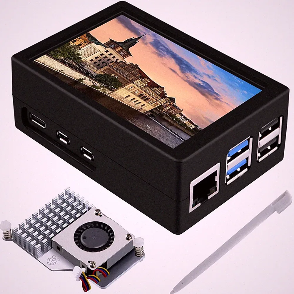 Raspberry Pi 5 HDMI Touch Screen Kit with Official Cooler