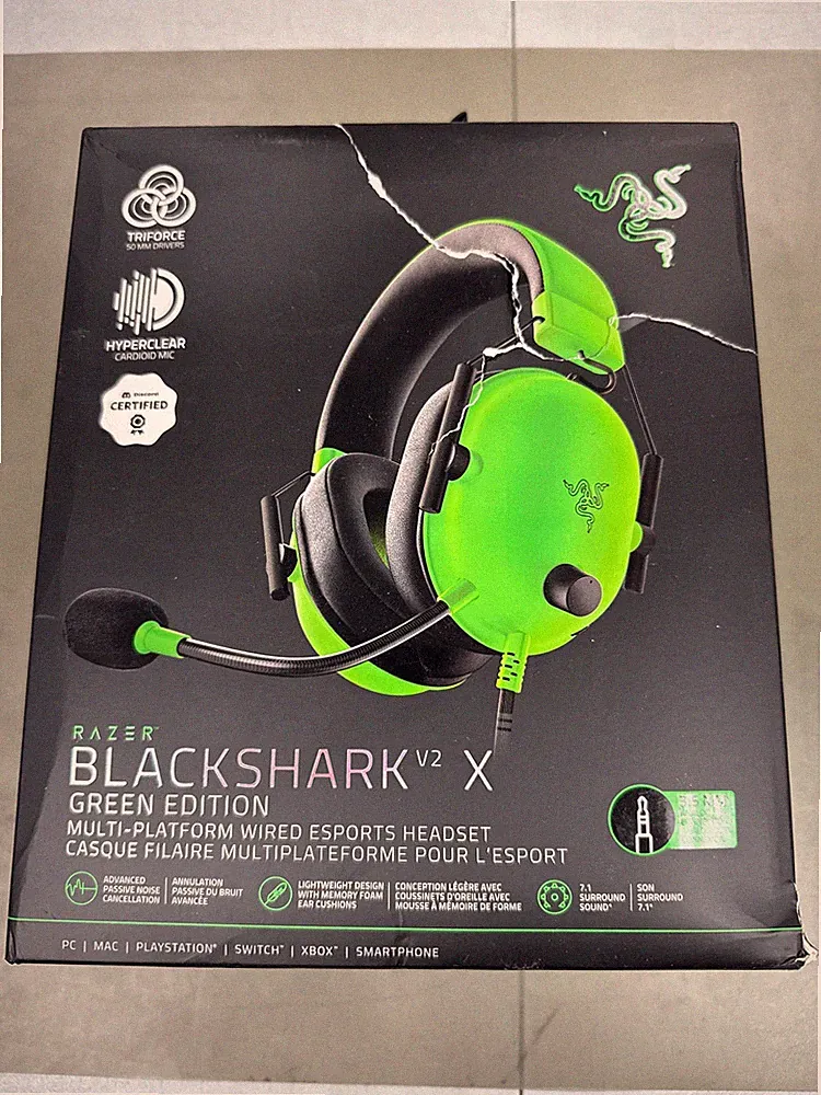 Razer BlackShark V2 X Gaming Headset: 7.1 Surround Sound - 50mm Drivers - Memo 2