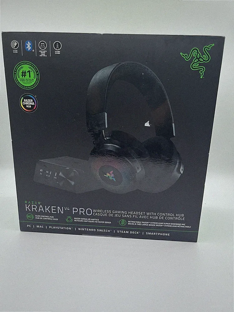 Razer Kraken V4 Pro Wireless Gaming Headset with OLED Control Hub