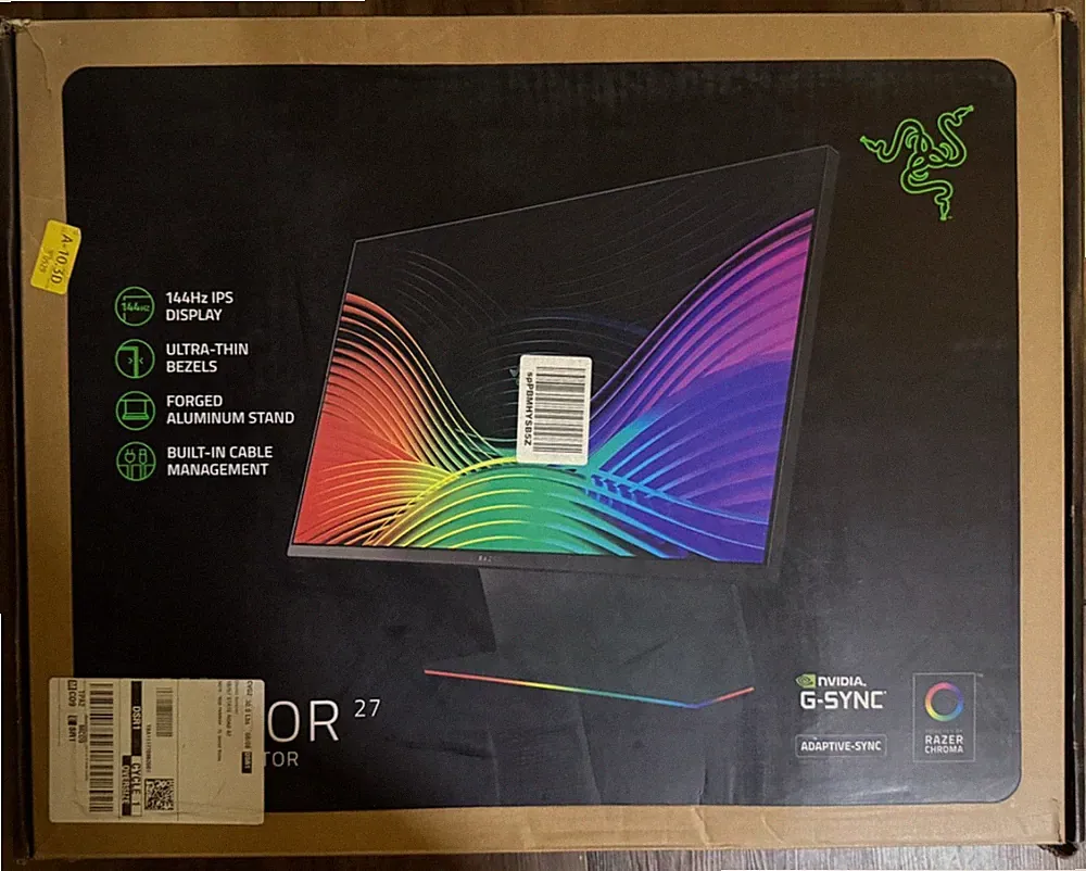 Razer Raptor 27" Gaming Monitor: WQHD (2560x1440) - IPS-144Hz *READ DESCRIPTION*