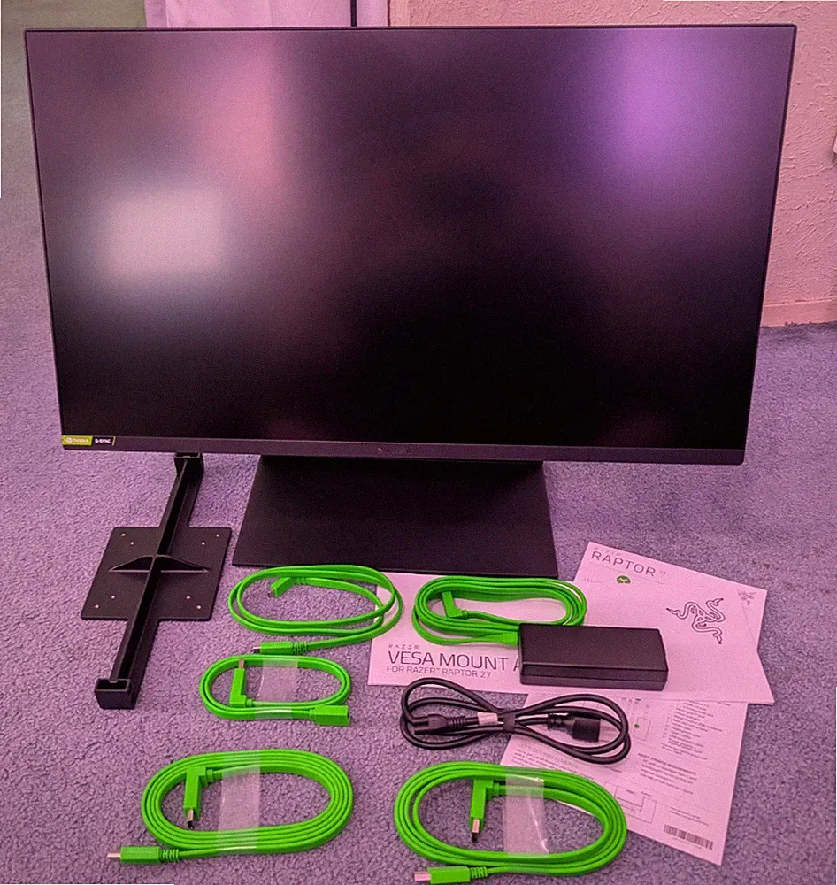 Razer Raptor 27" QHD 165Hz IPS LED Gaming Monitor - LIGHTLY USED