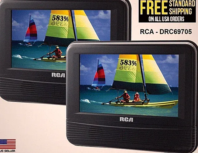 RCA DRC69705 7-Inch Dual Screen Mobile DVD Player System