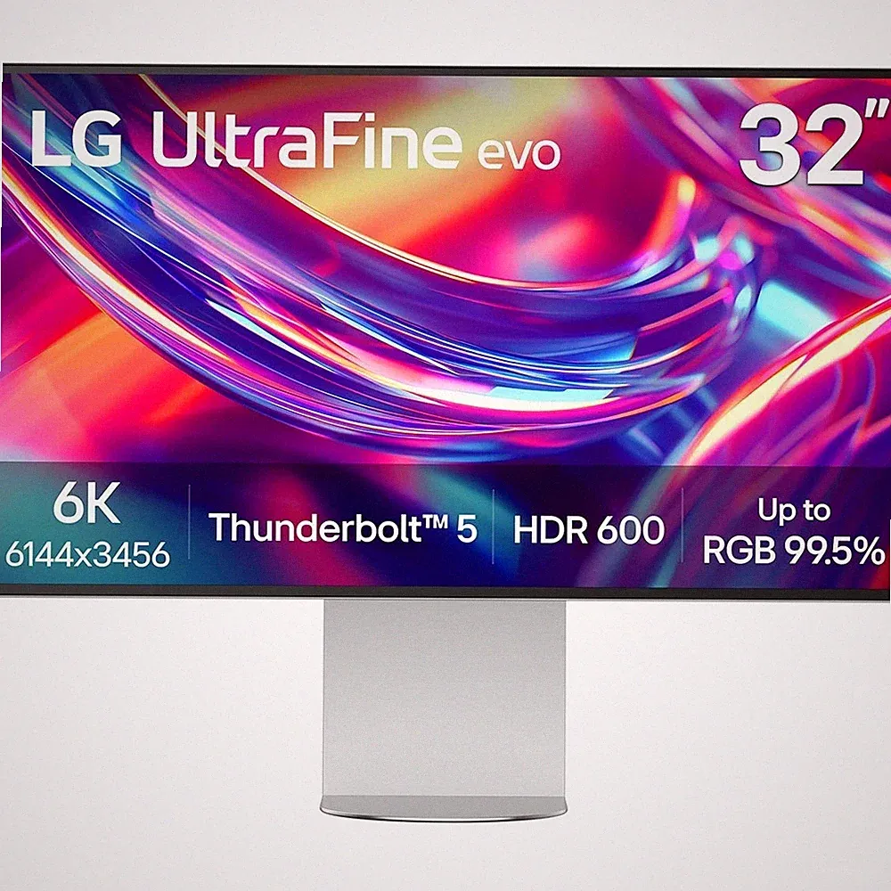 READ LG 32" UltraFine evo 6K Nano IPS Monitor with Thunderbolt 5 (32U990A-S)