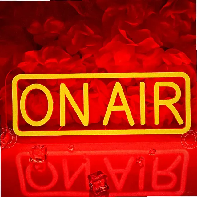 Red on Air Led Neon Light Sign Office Bedroom Game Room Wall Decor
