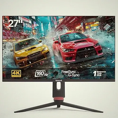 Redragon 27" 4K Flat Gaming Monitor Mini-LED UHD 160Hz 1ms - Scratch & Dent