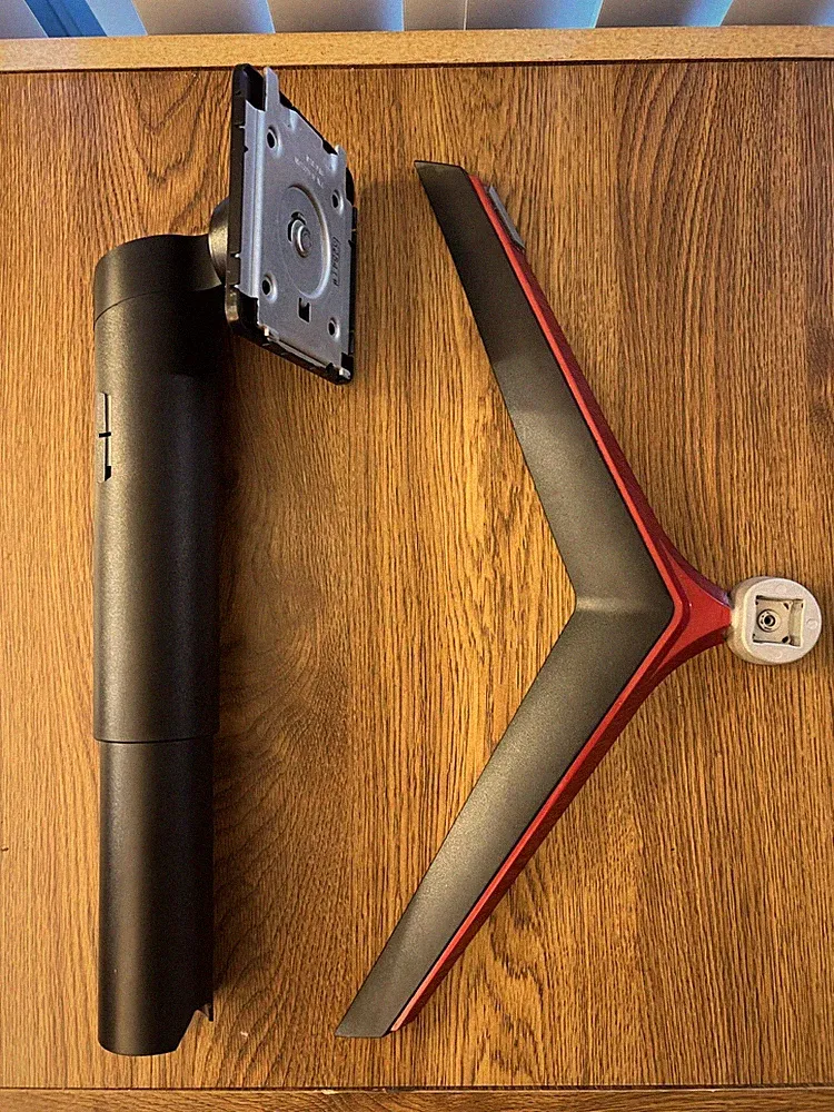 Replacement Genuine Stand for LG 27GL83A-B 27" Gaming Monitor, Black & Red