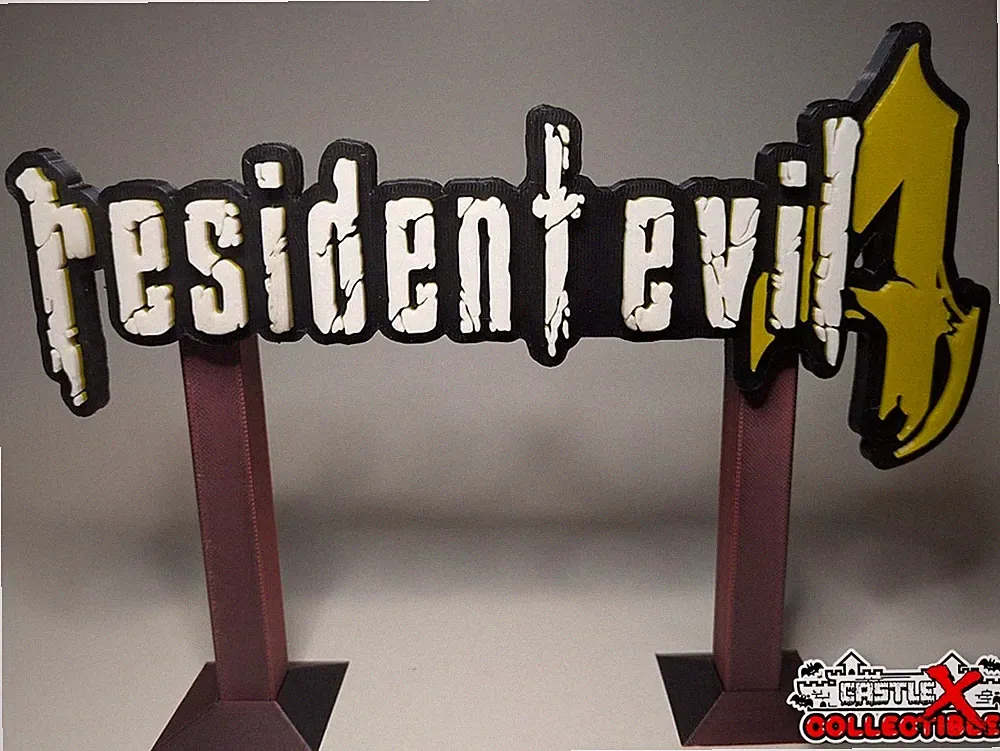 RESIDENT EVIL 4 3D Printed Wall Art(Retro Gaming Horror Anime Vintage Toy Comic)