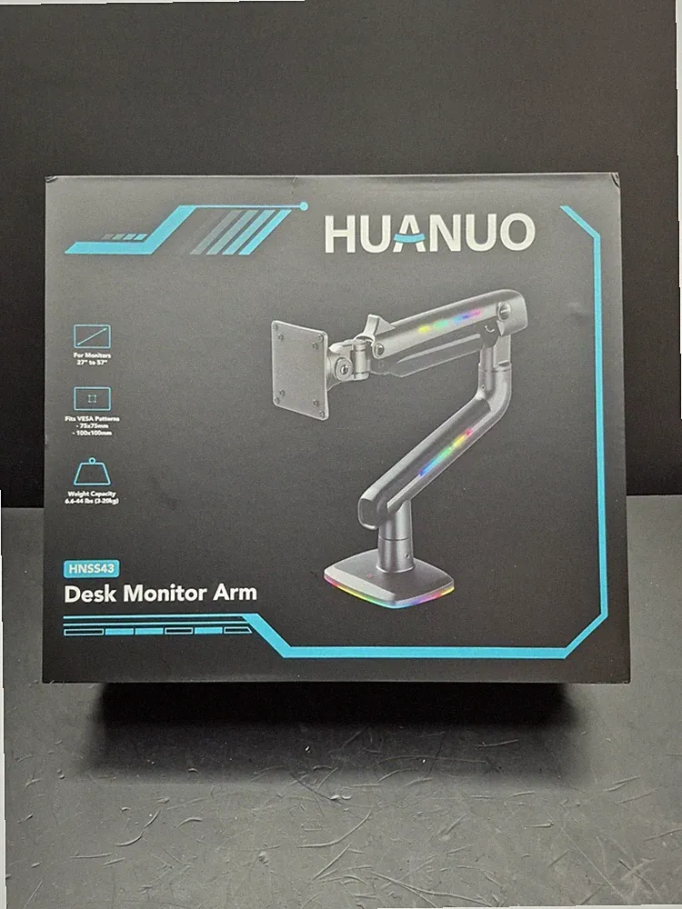 RGB Desk Monitor Arm Office Computer Gaming 27"-57" Fits Vesa