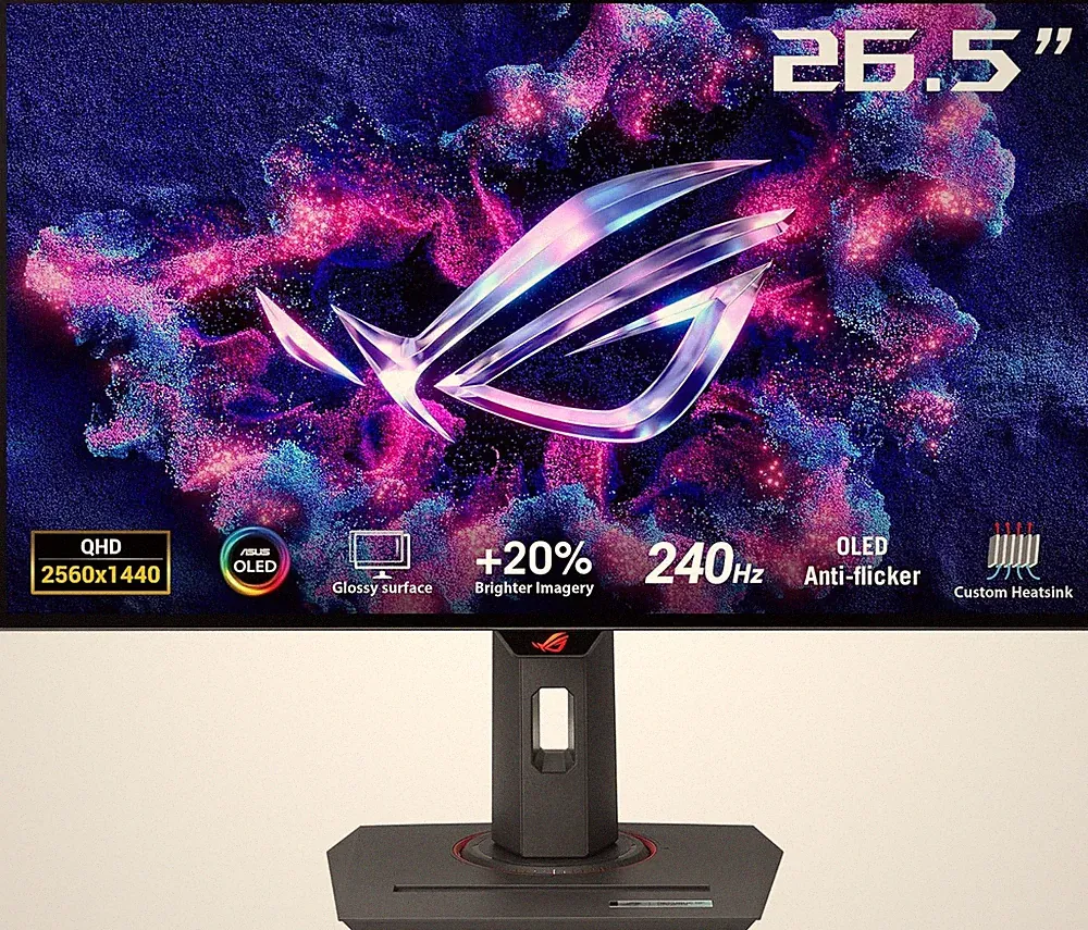ROG Strix 27” 1440P OLED Gaming Monitor (XG27AQDMG) - QHD, Glossy OLED, 240Hz, 0
