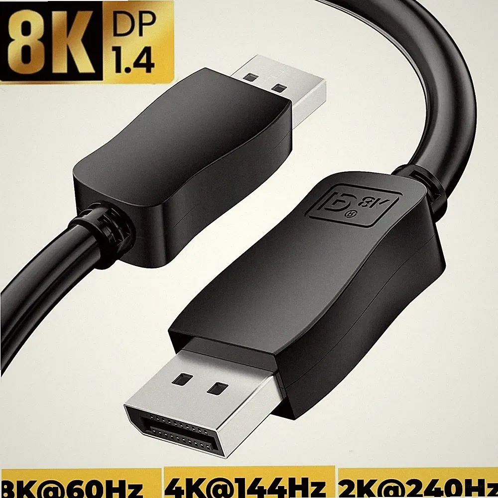 Samsung 240Hz DisplayPort 1.4 Cable 2M 8K DisplayPort Cord for Gaming Monitor
