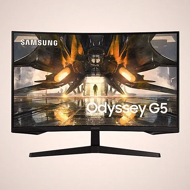 SAMSUNG 27" Class Curved Odyssey G55A WQHD 165Hz 1ms AMD FreeSync Premium Gaming