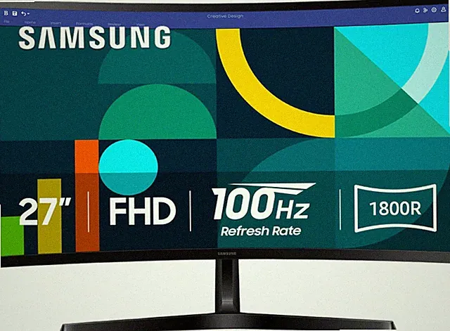 Samsung 27" Essential S3 (S36GD) Series FHD 1800R Curved Computer Monitor, 100Hz