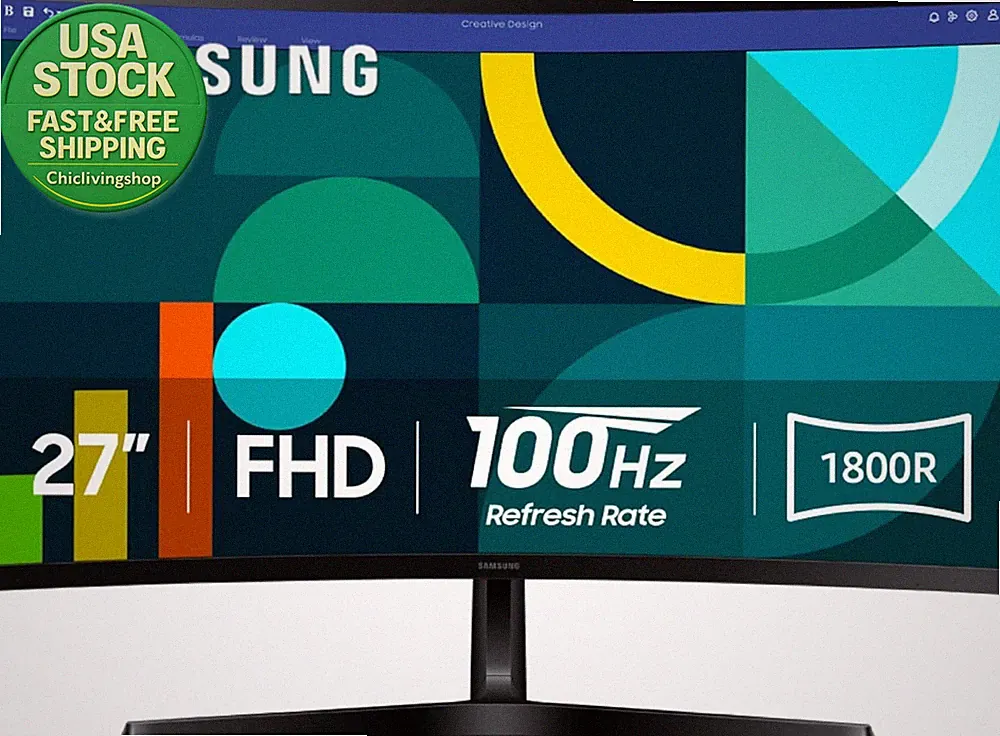 Samsung 27 Inch Curved FHD Monitor 100Hz Game Mode HDMI D-Sub LS27D366GANXZA