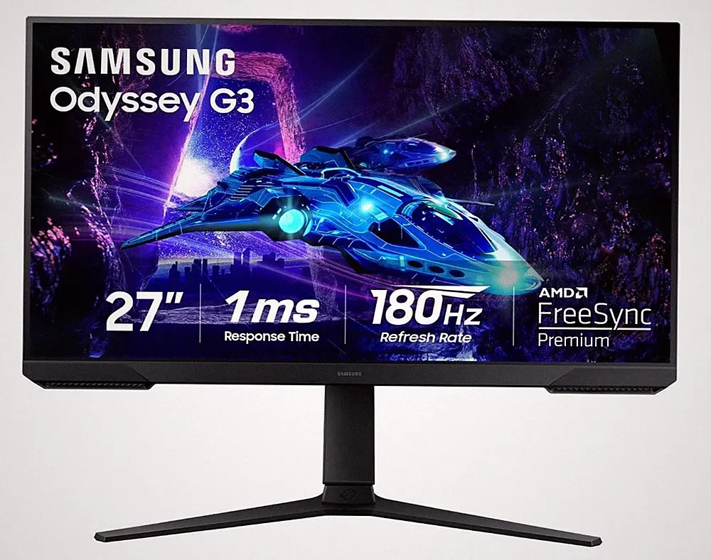 Samsung 27-Inch Odyssey G3 (G30D) Series FHD Gaming Monitor, 1ms, 180Hz