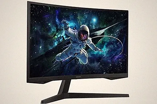 SAMSUNG 27-INCH ODYSSEY G55C SERIES QHD 1000R CURVED GAMING MONITOR, - BLACK
