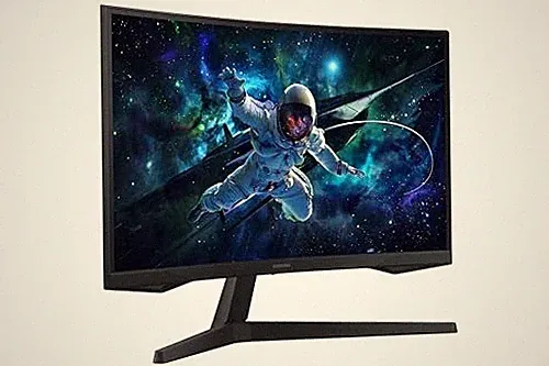 SAMSUNG 27-INCH ODYSSEY G55C SERIES QHD 1000R CURVED GAMING MONITOR, - BLACK
