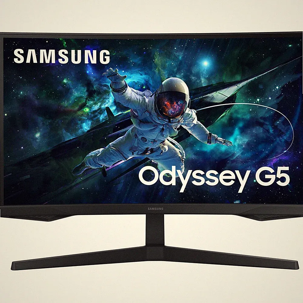 Samsung 27-Inch Odyssey G55C Series QHD 1000R Curved Gaming Monitor - Open Box
