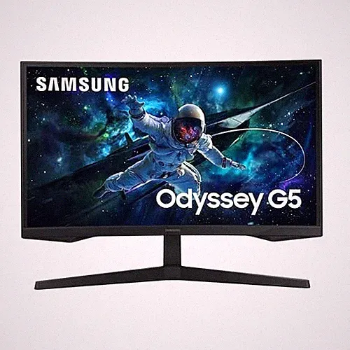 SAMSUNG 27-INCH ODYSSEY G55C SERIES QHD CURVED MONITOR LS27CG552ENXZA - BLACK