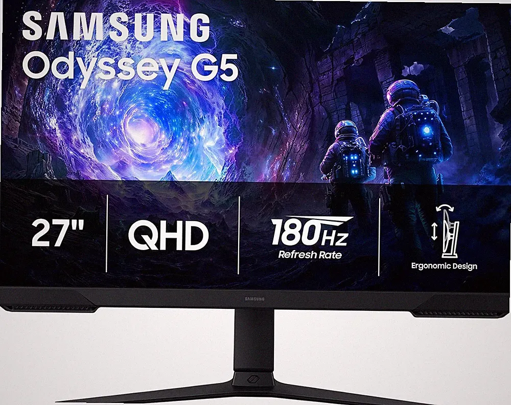 Samsung 27" Odyssey G5 (G51F) Series QHD (1440P) Gaming Monitor