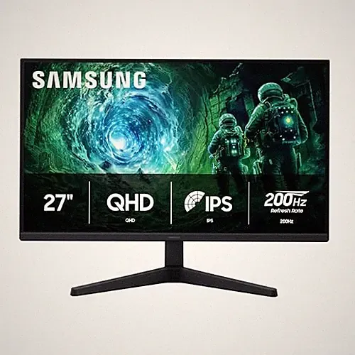 SAMSUNG 27” ODYSSEY G5 G53F QHD RESOLUTION MONITOR LS27FG53DENXZA - BLACK