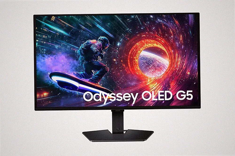 SAMSUNG 27” ODYSSEY OLED G5 OLED MONITOR S27FG500SNXZA - BLACK