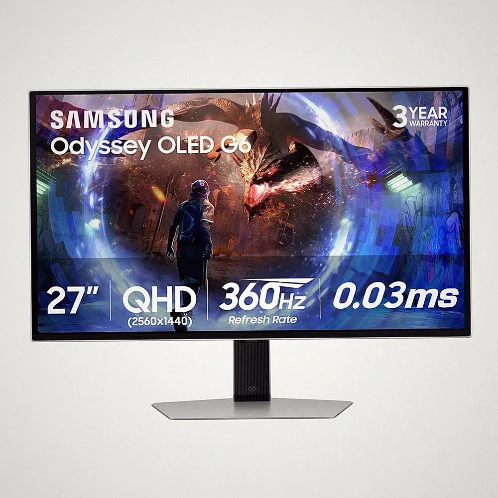 Samsung 27" Odyssey OLED G6 (G60SD) QHD 360Hz 0.03ms FreeSync Premium Pro Gaming
