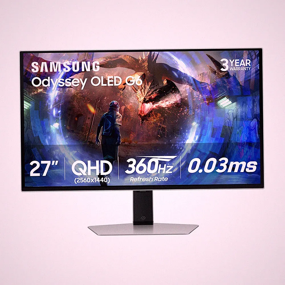 Samsung 27" Odyssey OLED G6 (G60SD) QHD 360Hz 0.03ms FreeSync Premium Pro Gaming