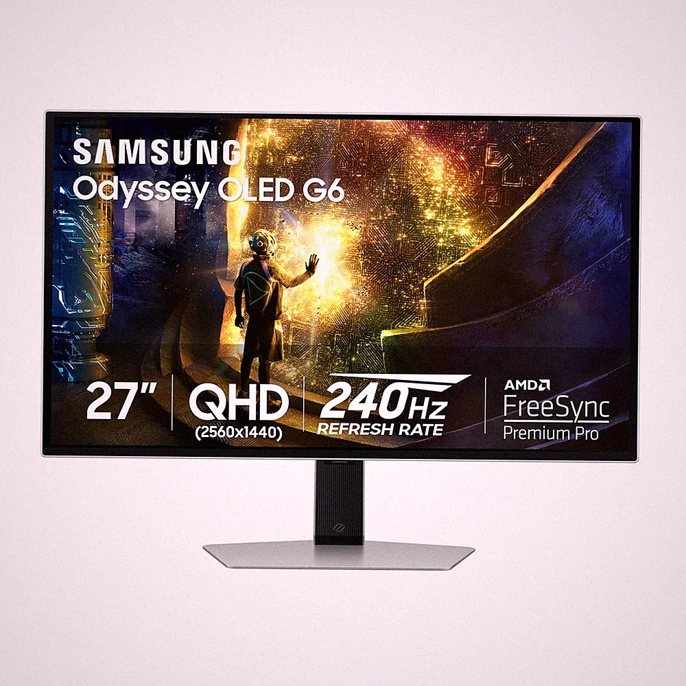Samsung 27" Odyssey OLED G6 (G61SD) Dual QHD 240Hz 0.03ms Gaming Monitor