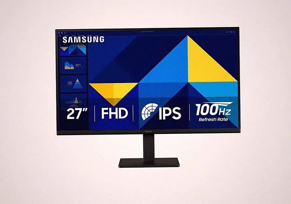 Samsung 27" S3 FHD IPS 100Hz Monitor: Home Adjustable Tilt Display - NEW !!