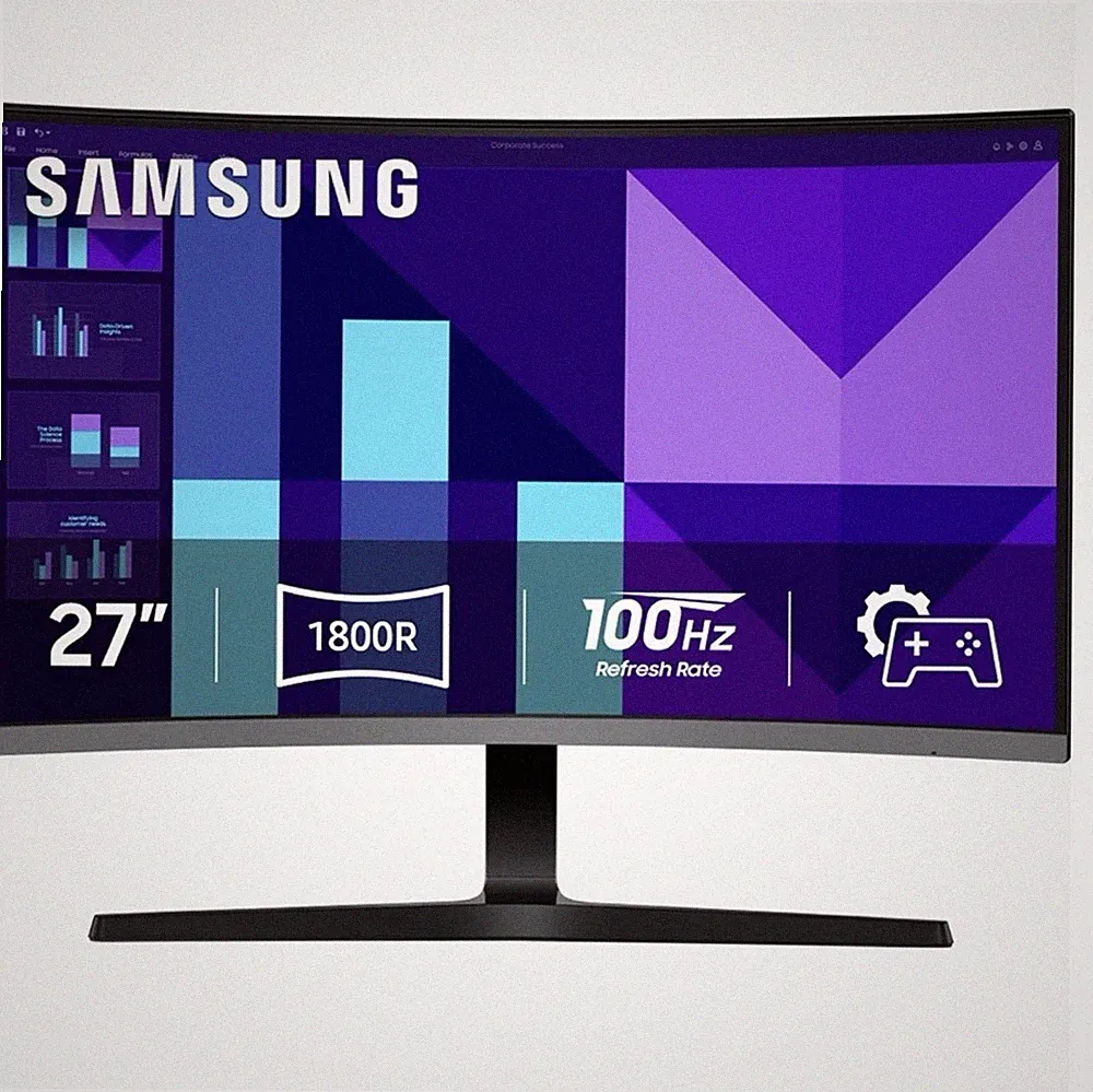 Samsung 27" S3 (S39GD) FHD 100Hz Curved Monitor with Speakers - Open Box