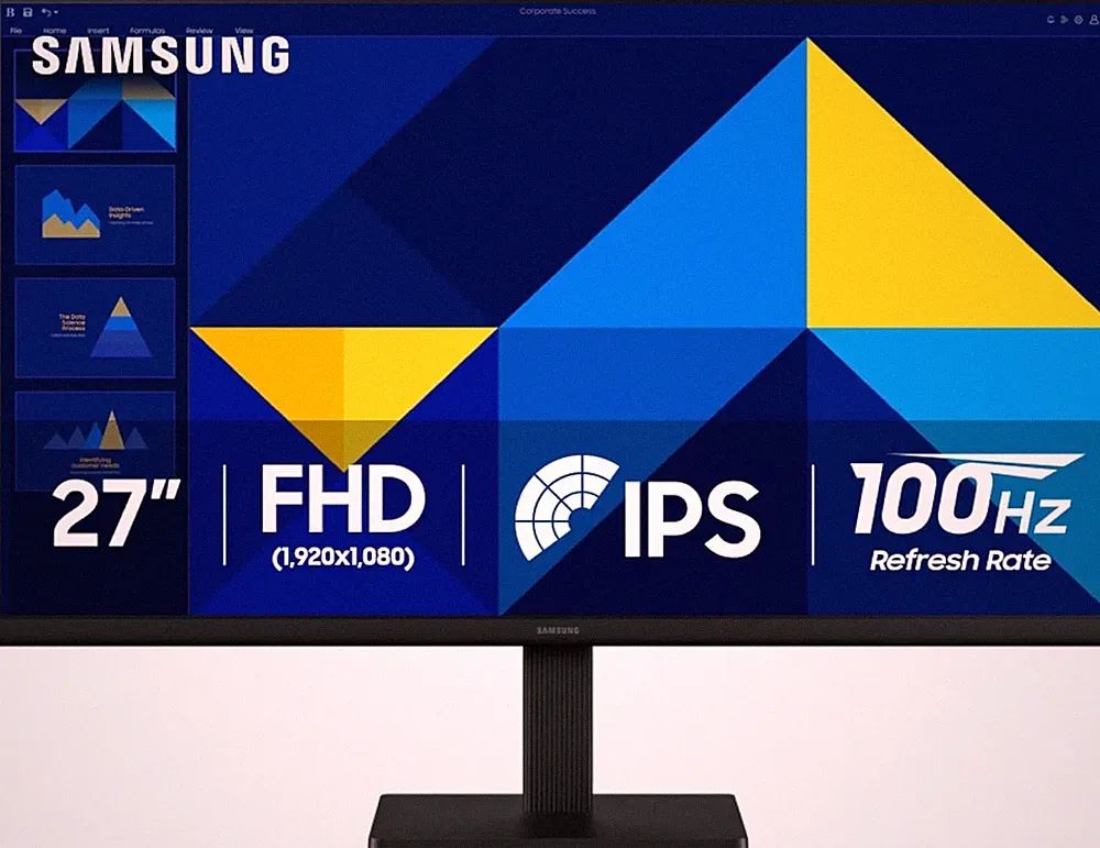 Samsung 27" S30GD Essential Monitor w/IPS Panel 100Hz Tilt Only Stand Game Mode