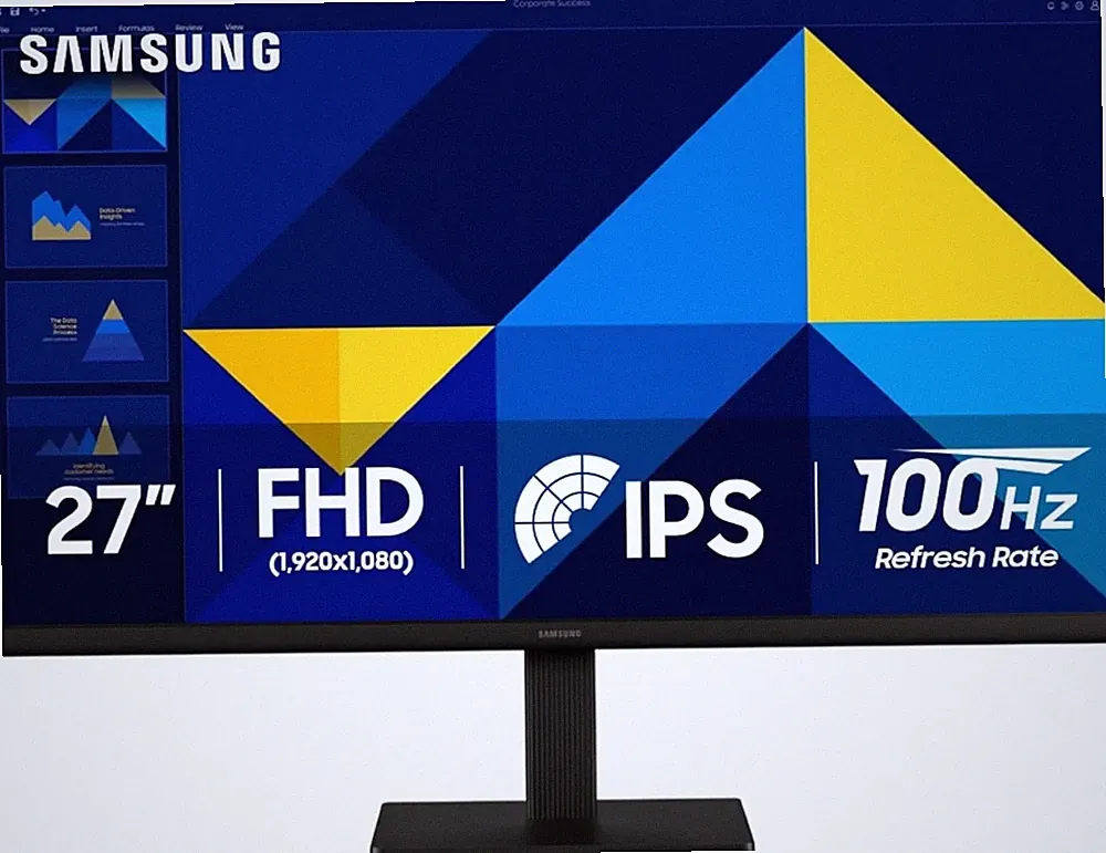 SAMSUNG 27" (S30GD) Monitor with IPS Panel, Tilt Only Stand, 100Hz Refresh Rate