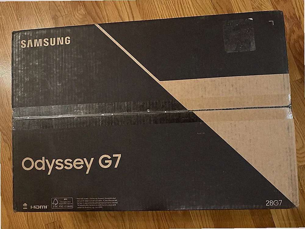 SAMSUNG 28" Odyssey G70B 4K UHD IPS 144Hz 1ms G-Sync Compatible Gaming Monitor