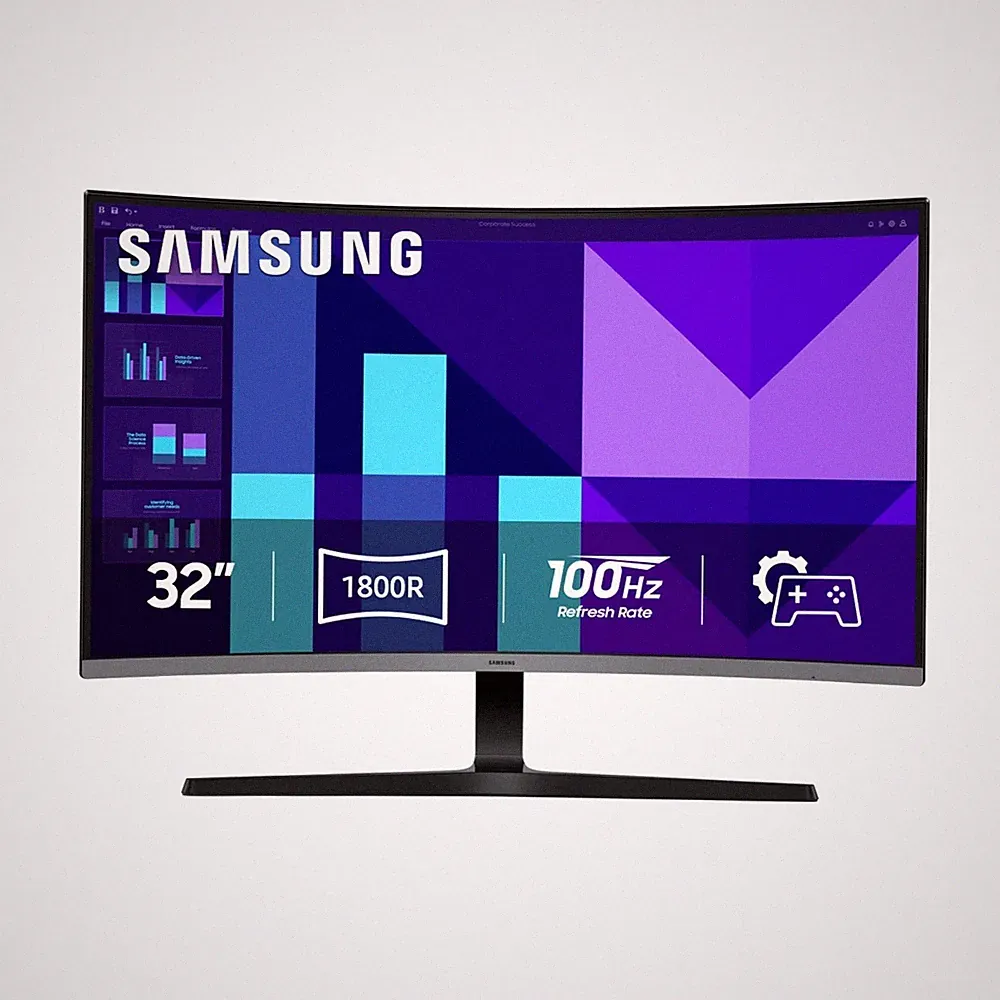 Samsung 32-inch S3 (S39GD) FHD 100Hz Curved Monitor, Game Mode, Eye Saver Mode..