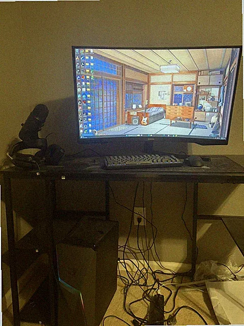 SAMSUNG 32'' Odyssey G55A Gaming Monitor, QHD 2K 1Ms 165Hz Curved Monitor Black