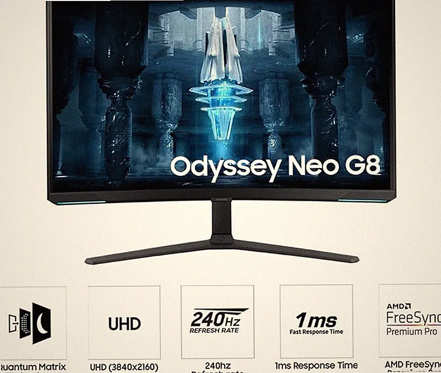 Samsung 32 Odyssey Neo G8 (G85NB) 4K UHD 240Hz 1ms G-Sync 1000R HDR