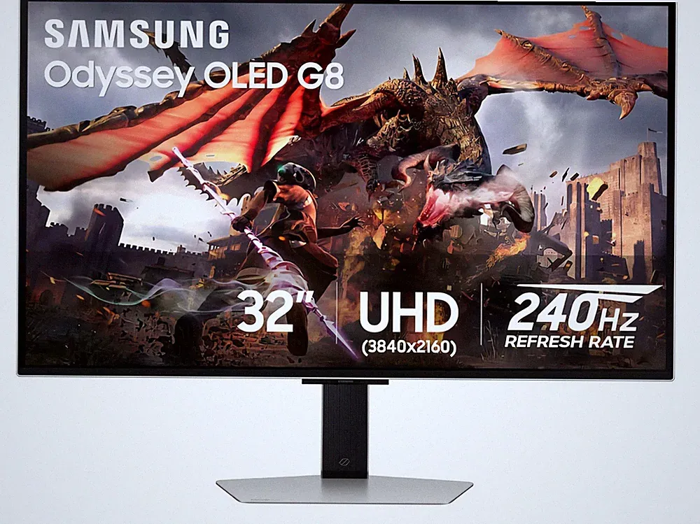 Samsung 32" Odyssey OLED G8 (G80SD) 4K UHD 240Hz 0.03ms Smart Gaming Monitor - O