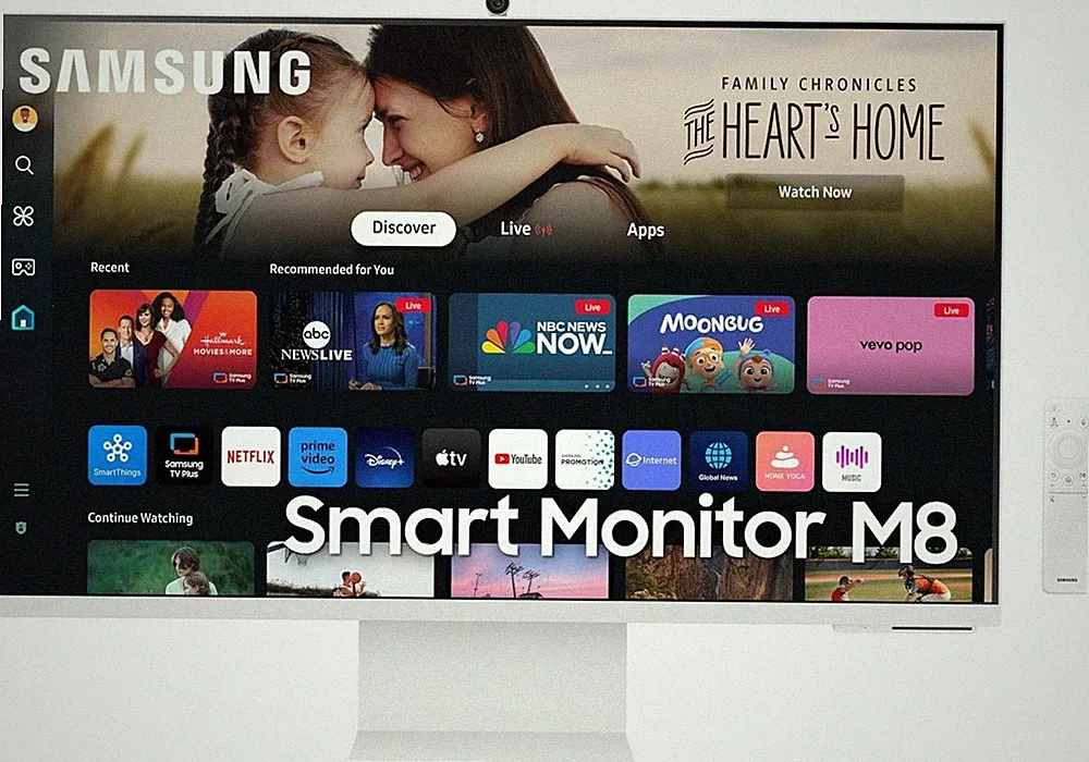 Samsung 32" Smart Monitor M8 M80D 4K UHD USB-C Streaming TV Camera LS32DM801UNXZ