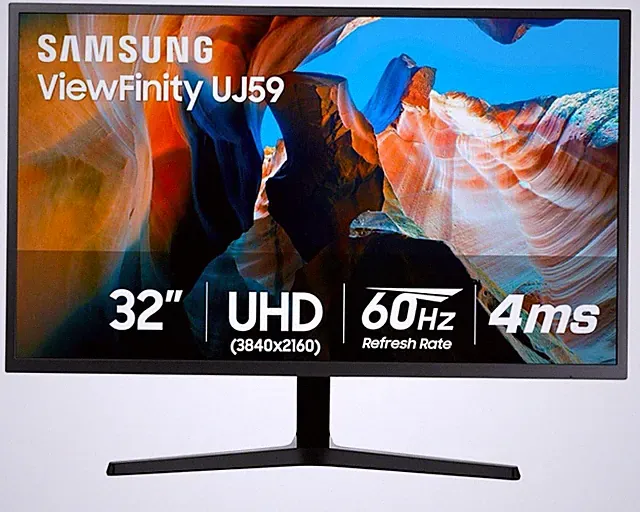 SAMSUNG 32" UJ59 Series 4K UHD (3840x2160) Computer Monitor LU32J590UQNXZA