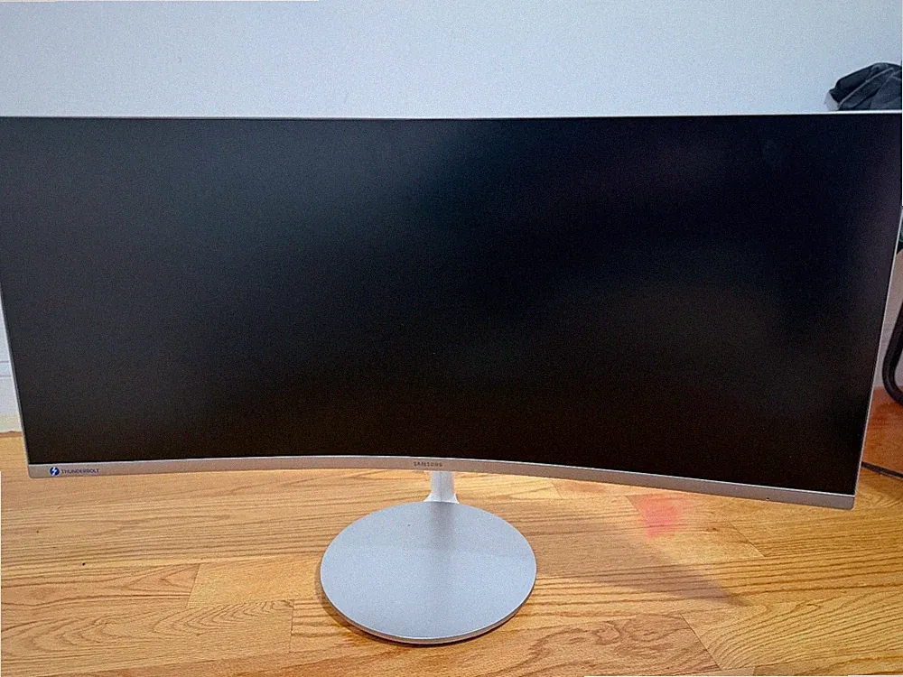 Samsung 34” Curved Ultrawide QLED Monitor CJ79 (C34J791WT) – NO CABLES