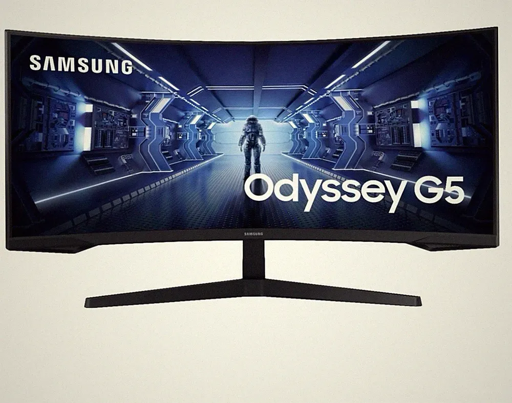 SAMSUNG 34' Odyssey G5 Ultra-Wide Curved Gaming Monitor LC34G55TWWNXZA