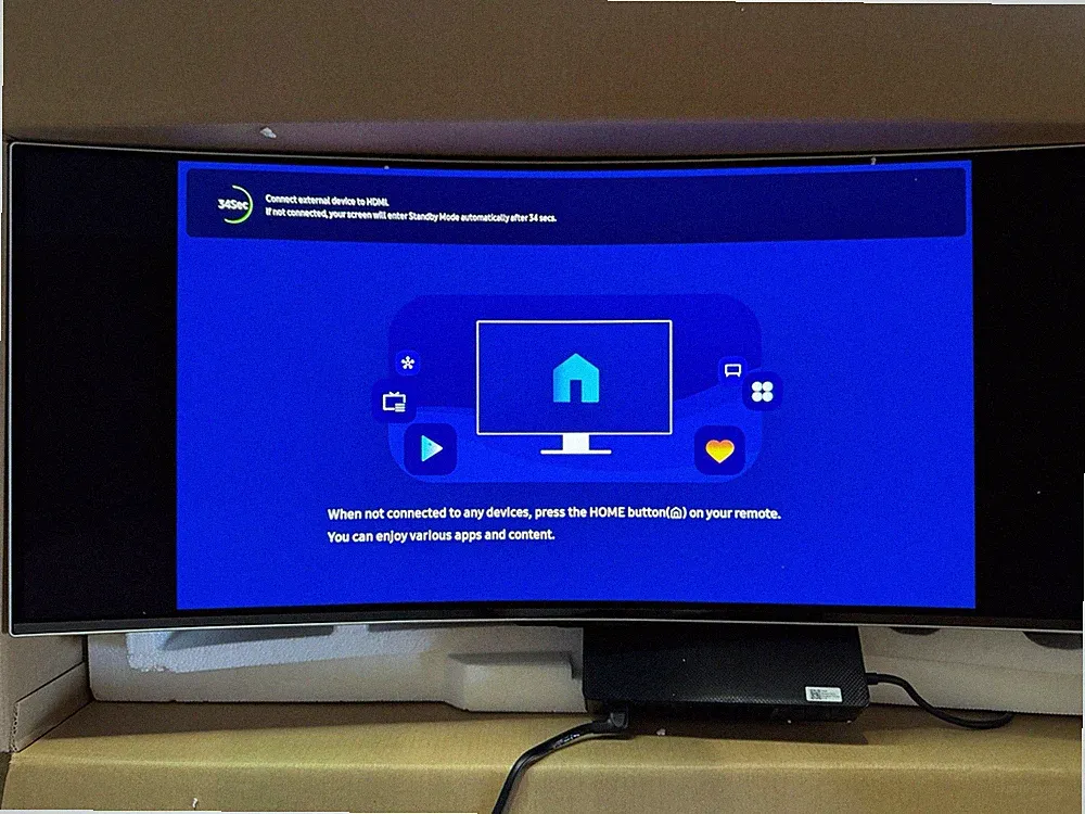 SAMSUNG 34" Odyssey G85SB Series QD-OLED Ultra WQHD 175 Hz Curved Gaming Monitor