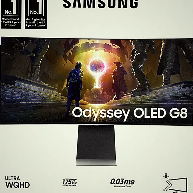 Samsung 34" Odyssey OLED G8 Ultra-WQHD Curved Gaming Monitor