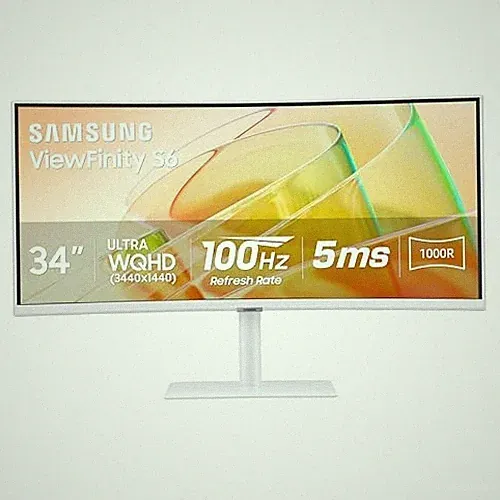 SAMSUNG 34” VIEWFINITY S65TC SERIES ULTRA-WQHD 1000R MONITOR - Scratch & Dent