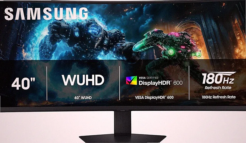 Samsung 40 G75F WUHD 180Hz Curved 1ms HDR600 FreeSync LS40FG75DENXZA
