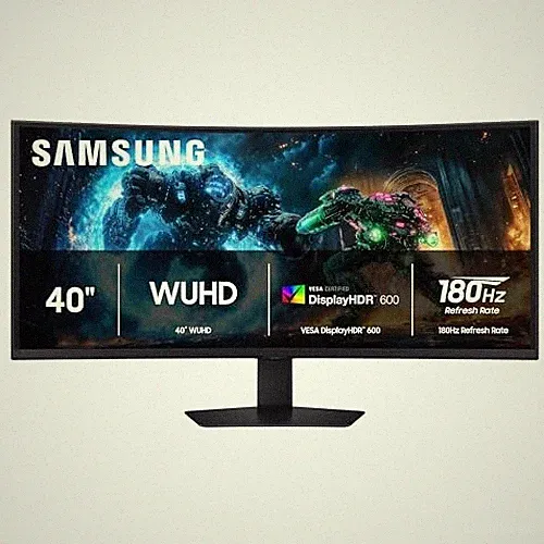 SAMSUNG 40” ODYSSEY G7 (G75F) WUHD RESOLUTION, 180HZ, CURVED LS40FG756EN - BLACK