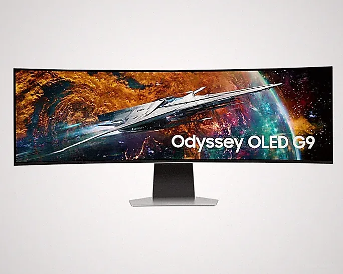 Samsung 49" DQHD 240Hz 0.03ms WiFi+BT OLED Gaming Curved Monitor 3 Years