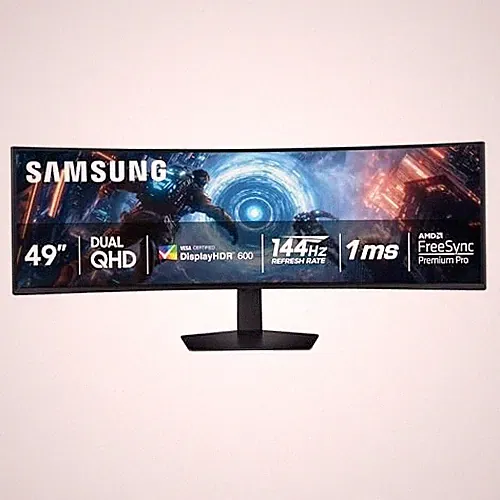 SAMSUNG 49-INCH ODYSSEY G9 DQHD 144HZ CURVED GAMING MONITOR - Scratch & Dent