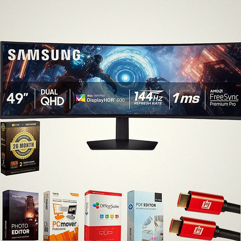 Samsung 49" Odyssey G9 G91F DQHD Gaming Monitor 2025 +26 Months Protection Bundl